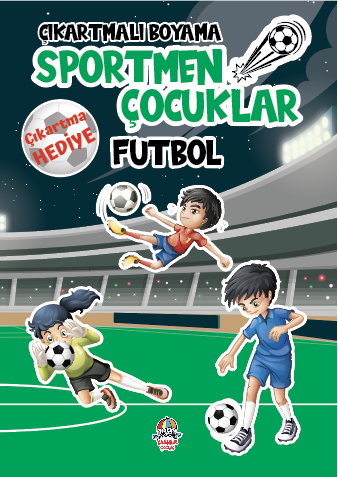 Çıkartmalı Boyama Serisi - Sportmen Çocuklar - Futbol