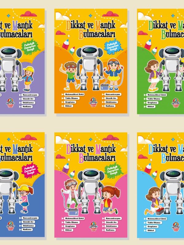Dikkat Ve Mantık Bulmacaları Serisi 6 Kitap Set
