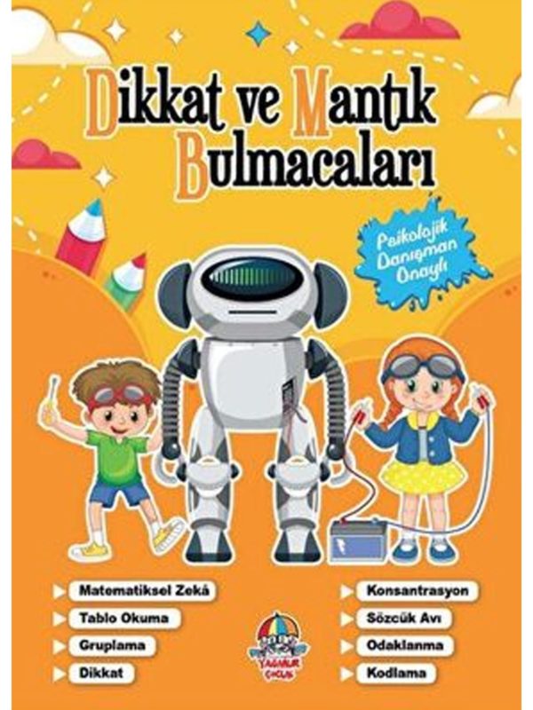 Dikkat Ve Mantık Bulmacaları Turuncu Kitap