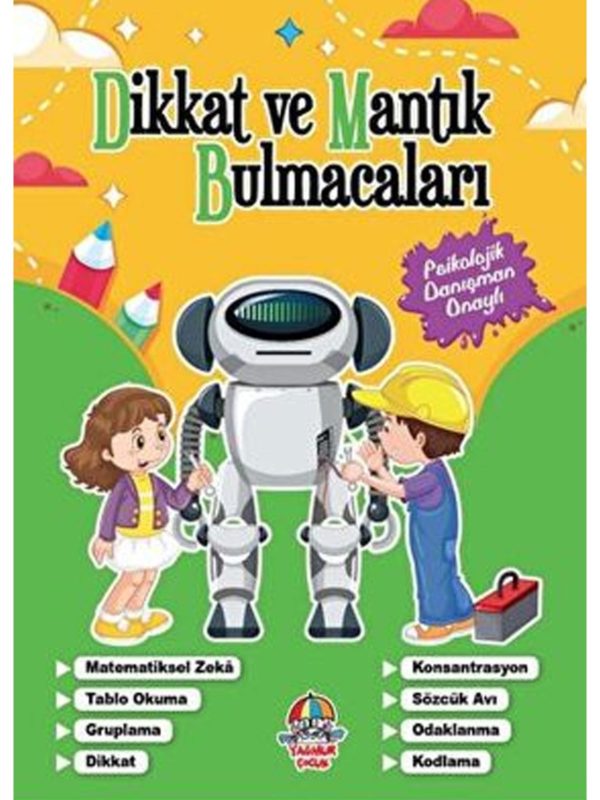 Dikkat Ve Mantık Bulmacaları Yeşil Kitap