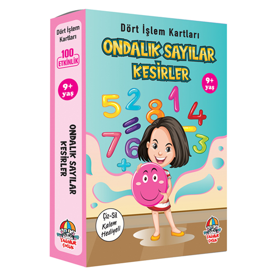 Dört İşlem Kartları / Ondalık Sayılar-Kesirler (9+ Yaş)