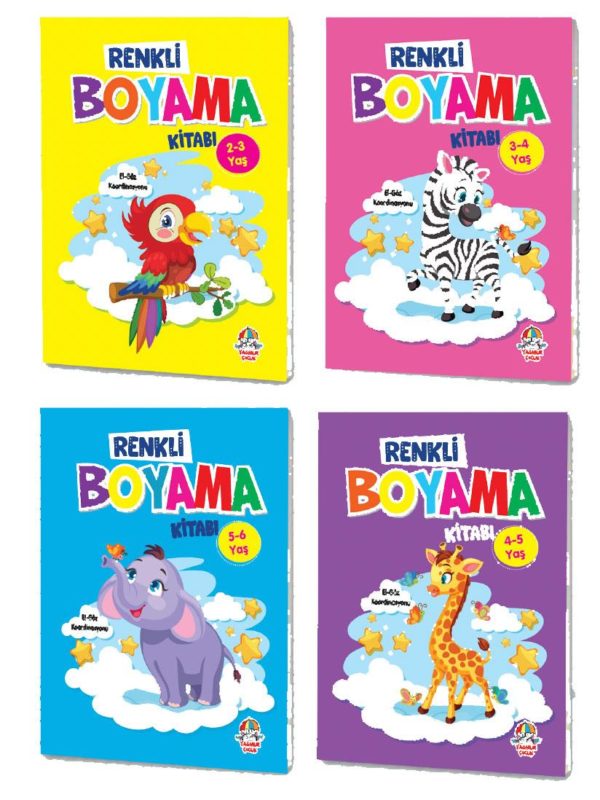 Renkli Boyama Serisi 4 Kitap Set