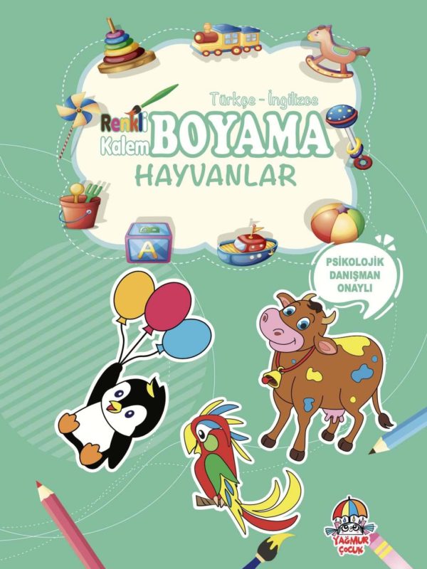 Renkli Kalem Boyama-Hayvanlar(Yeni)