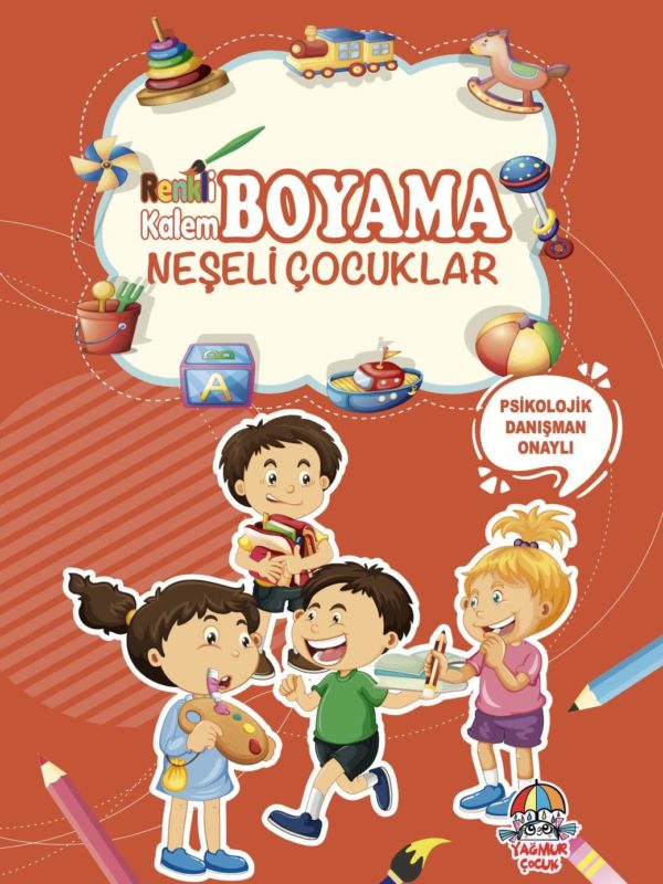 Renkli Kalem Boyama-Neşeli Çocuklar