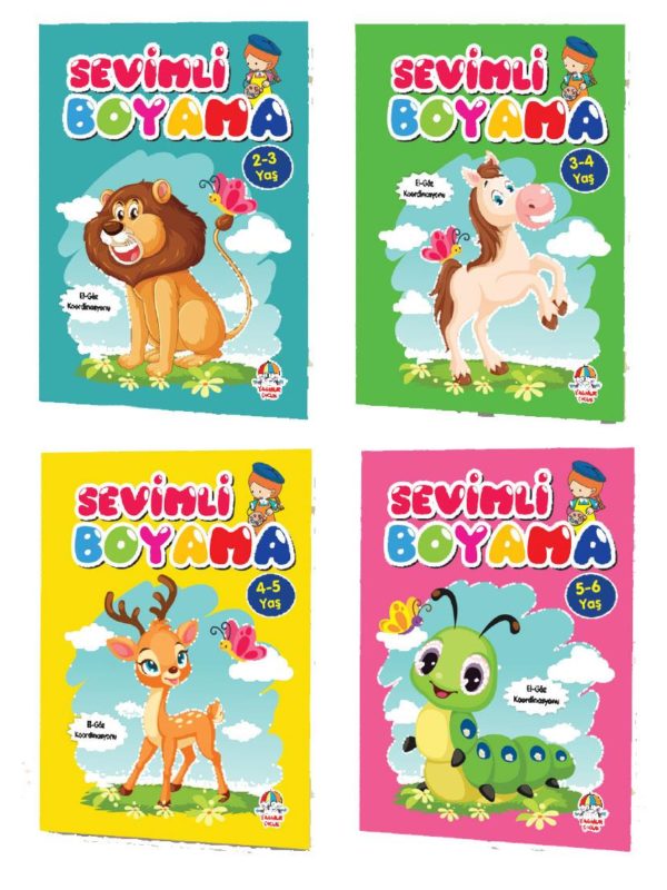 Sevimli Boyama Serisi 4 Kitap Set